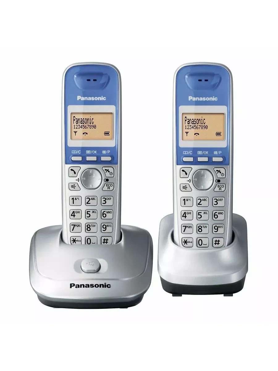 Радиотелефон PANASONIC KX-TG2512, серебристый
