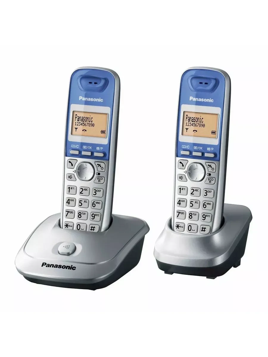 Радиотелефон PANASONIC KX-TG2512, титановый