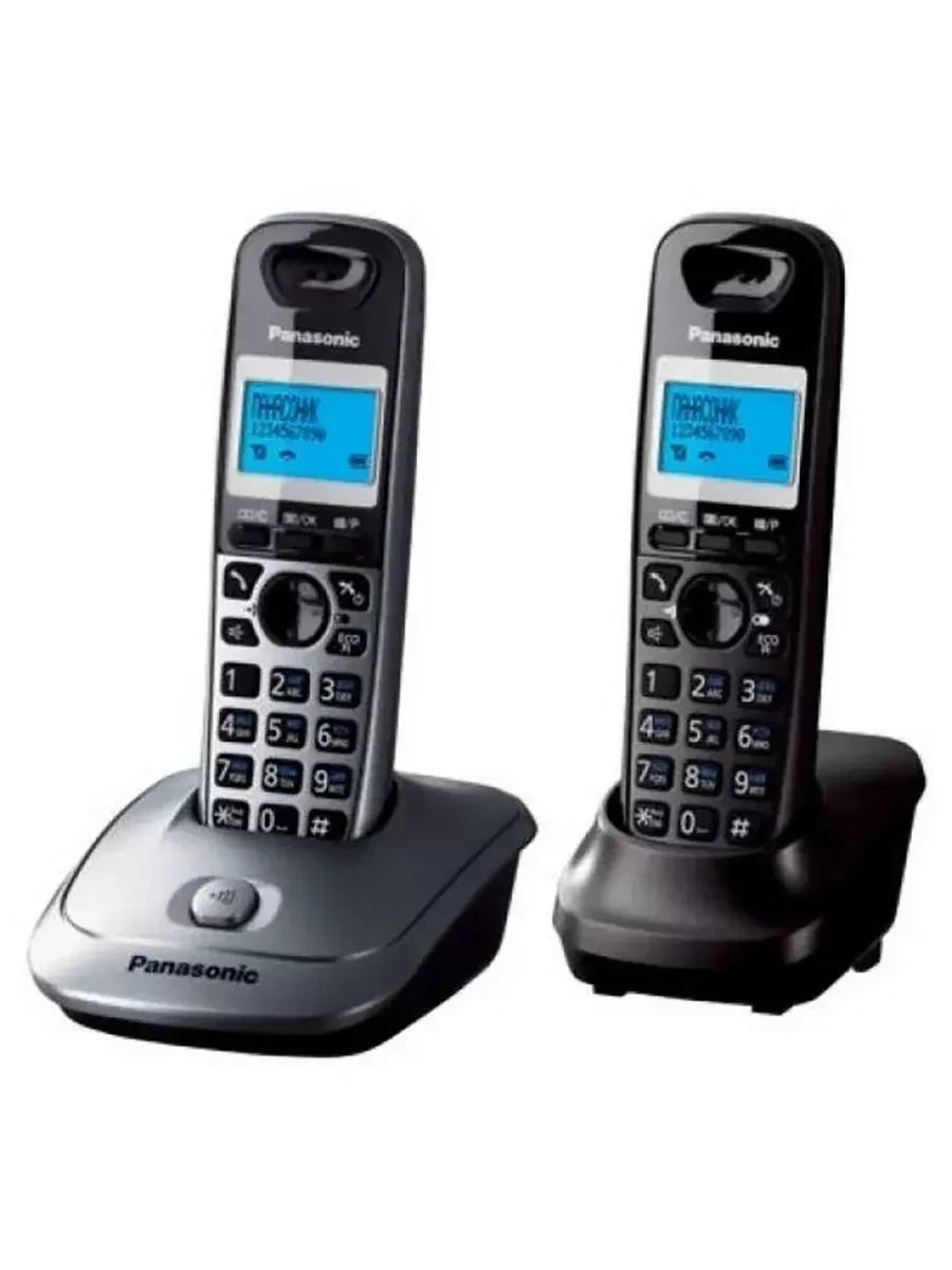 Радиотелефон PANASONIC KX-TG2512, серый металлик