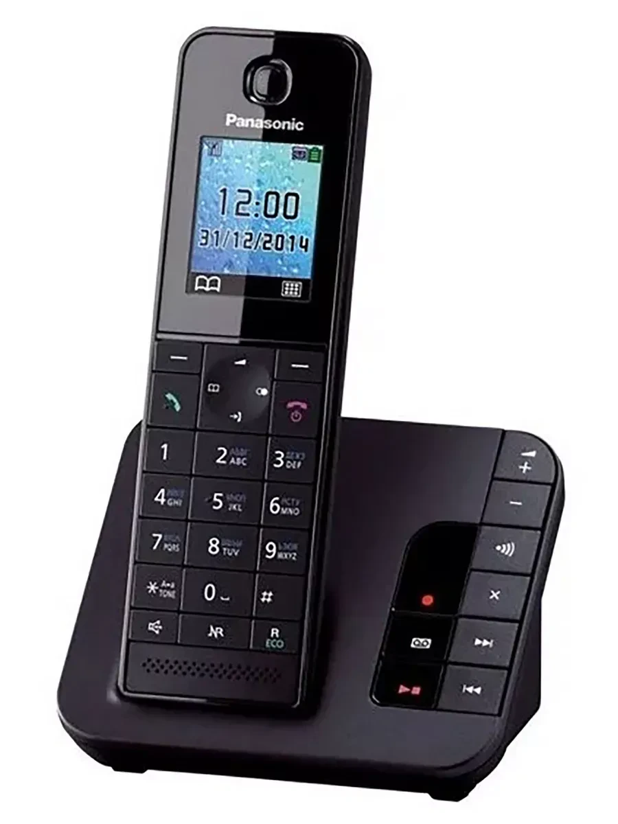 Радиотелефон PANASONIC KX-TGH220, черный