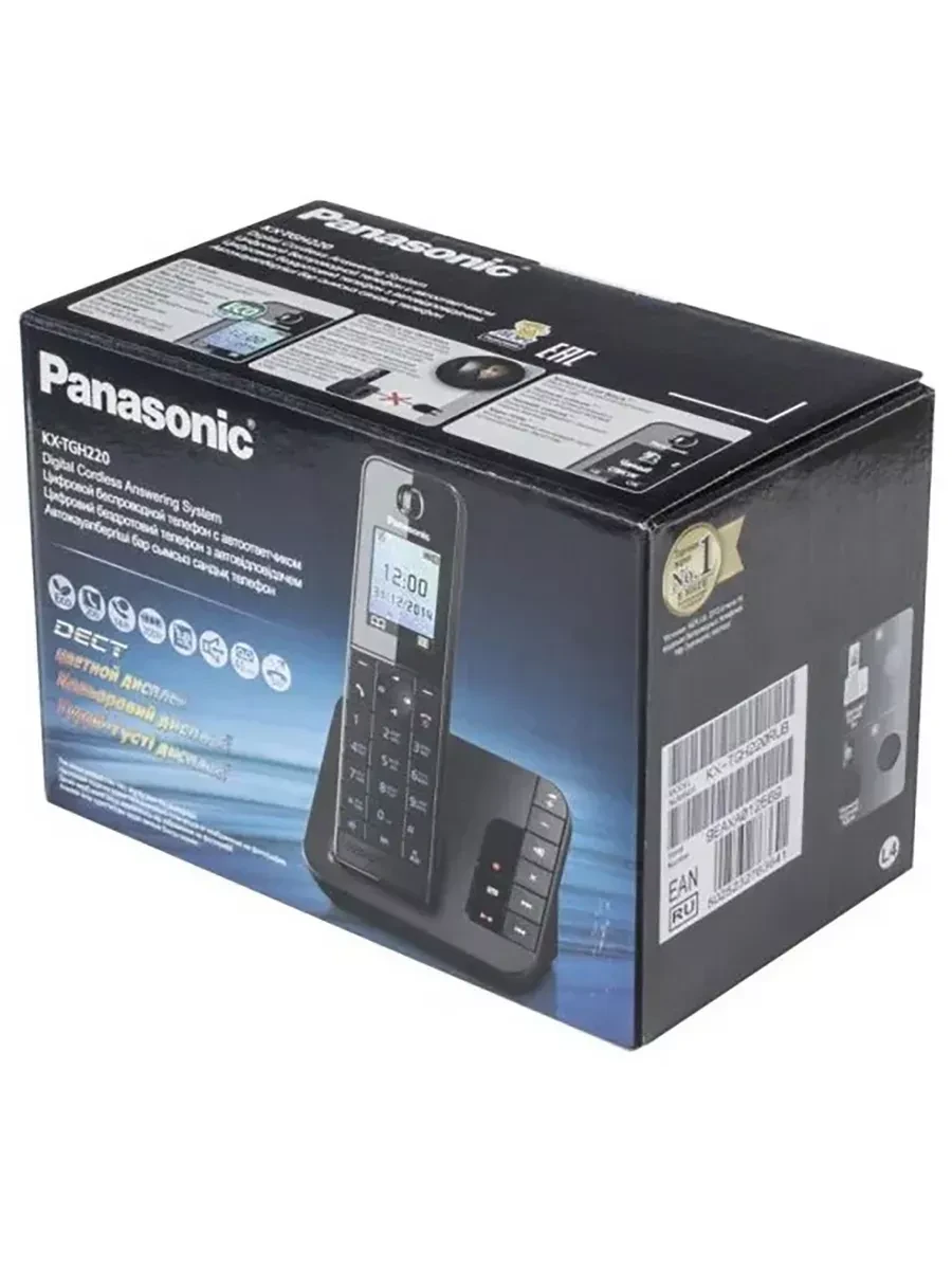 Радиотелефон PANASONIC KX-TGH220, черный — 5
