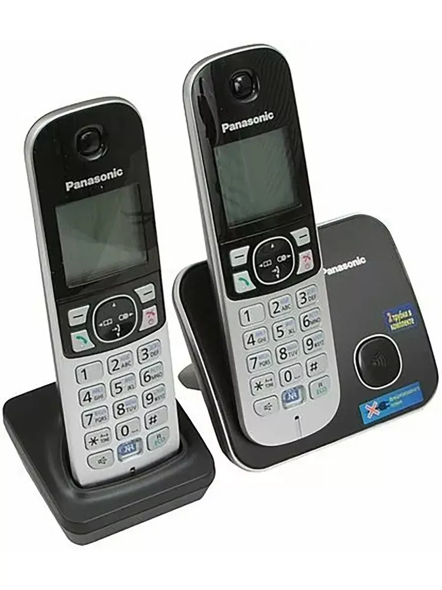 Радиотелефон PANASONIC KX-TG6812, черный — 2