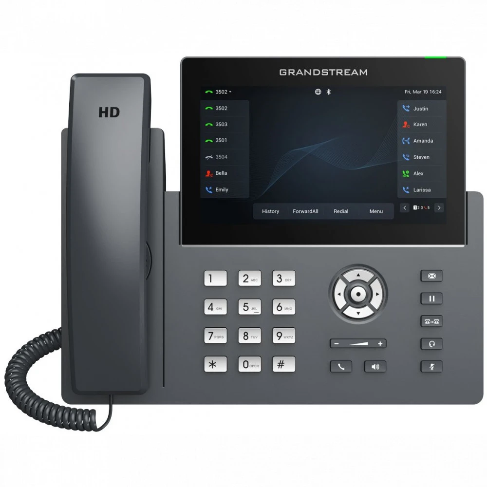Телефон Grandstream GRP2670, 16 SIP, 7" TFT, Wi-Fi, Bluetooth — 4