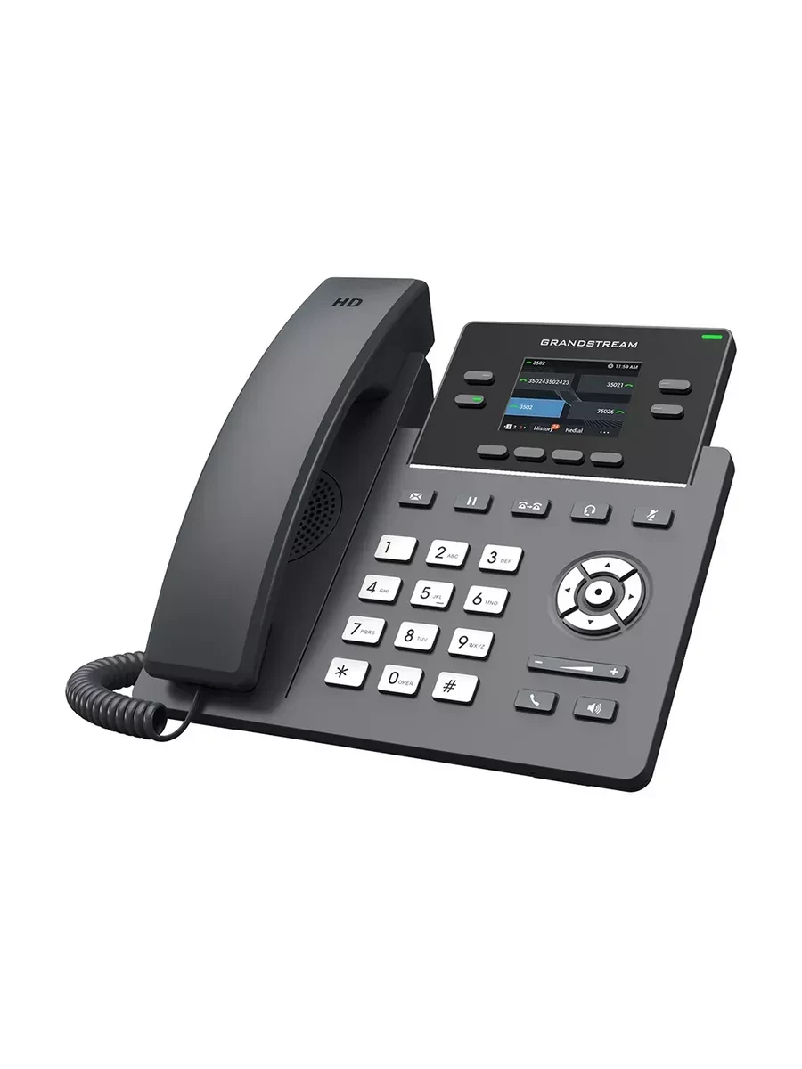 IP телефон Grandstream GRP2612P, 4 SIP, PoE, 2,4"