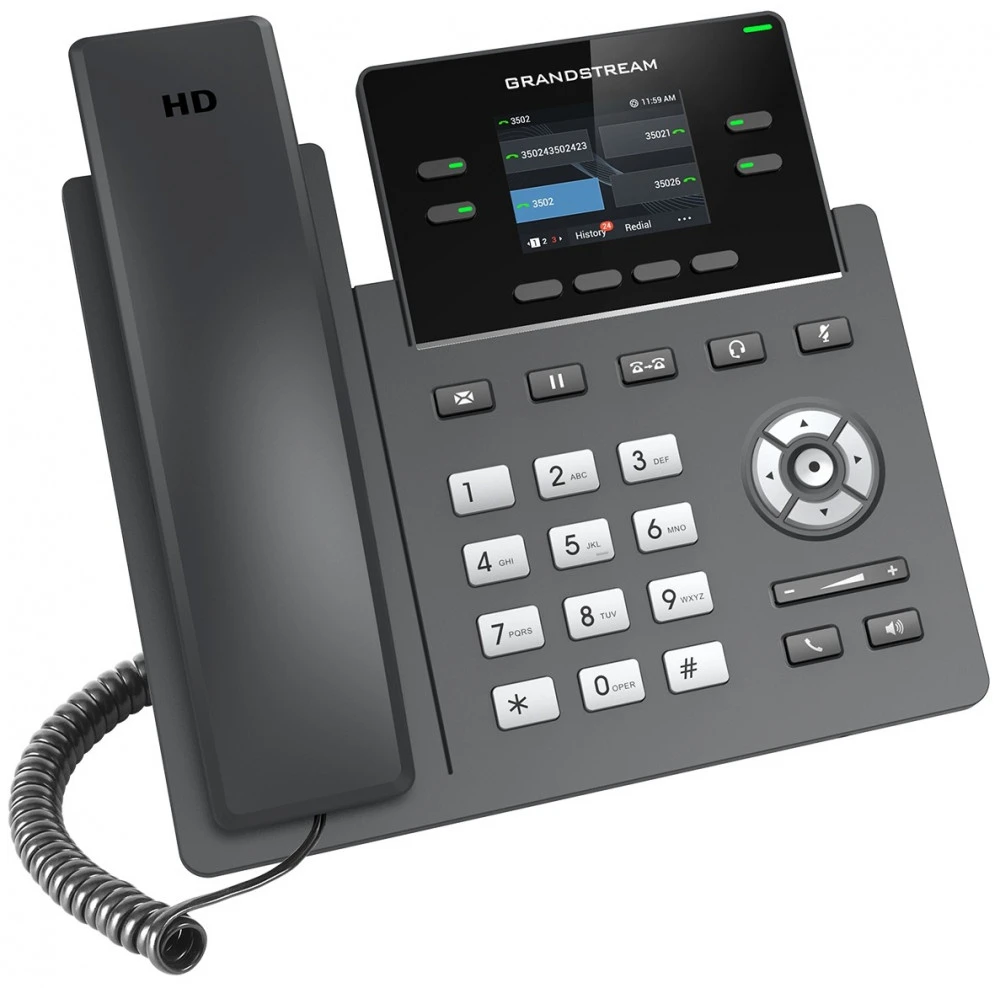 IP телефон Grandstream GRP2612P, 4 SIP, PoE, 2,4" — 4