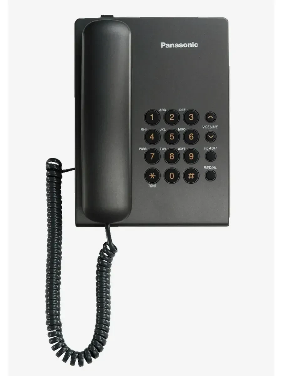 Проводной телефон Panasonic KX-TS2350, чёрный — 3