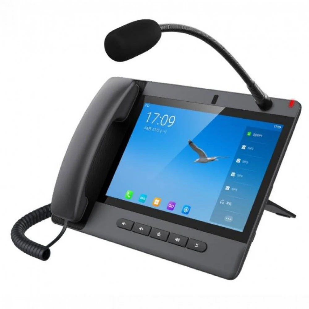 IP-видеотелефон Fanvil A320i, консоль, Android 9.0, 10.1" сенсорный экран, 20 SIP-линий, камера 8 Мп, белый — 4