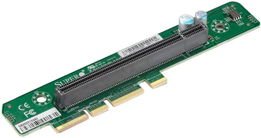 Supermicro riser card RSC-DR-6G4 1U RHS DCO Riser card with one PCIe 4.0 x16 slot,HF,RoHS — 2