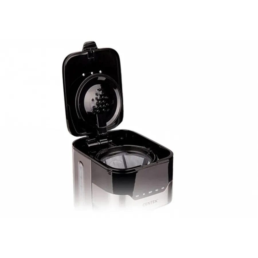 Кофеварка капельная Centek CT-1145, 900 Вт, 1500 мл, 3 уровня крепости, стальной — 3