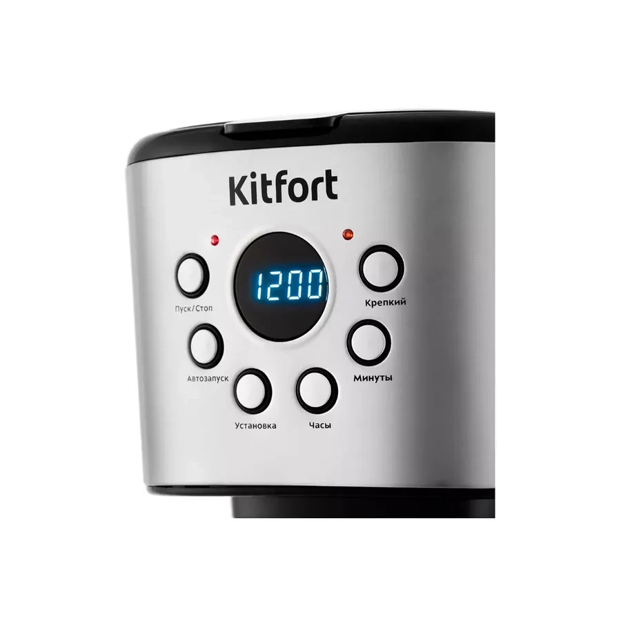 Кофеварка капельная Kitfort КТ-728, 900 Вт, 1.5 л, электронное управление, черный — 2