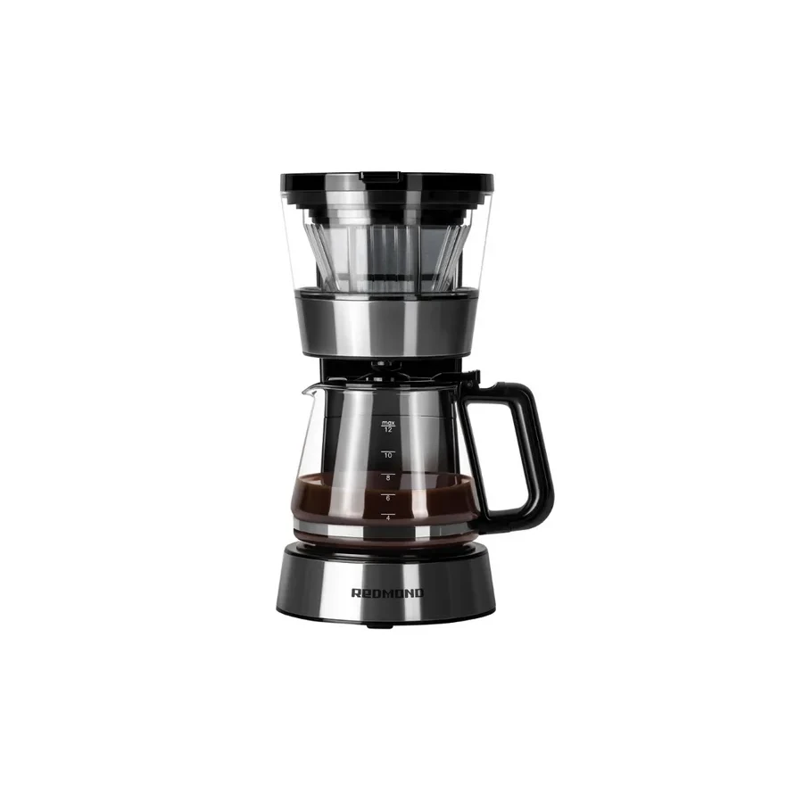 Кофеварка капельная Redmond CM700, 1.2 л, молотый кофе, автоподогрев, черный