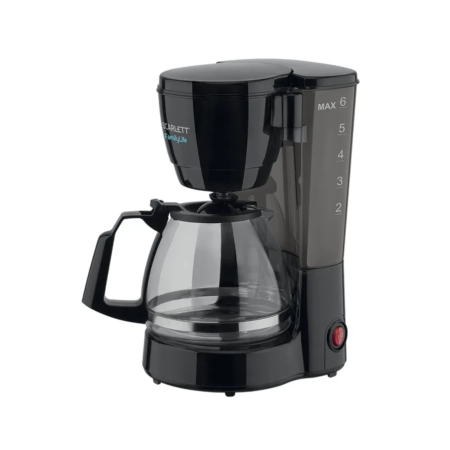Кофеварка капельная Scarlett SC-CM33018, 600 Вт, 750 мл, многоразовый фильтр