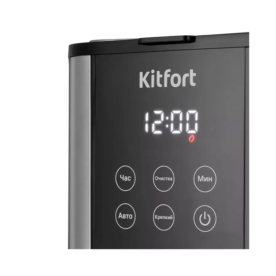 Кофеварка капельная Kitfort КТ-7222, 900 Вт, молотый кофе, сенсорное управление, серебристый — 2