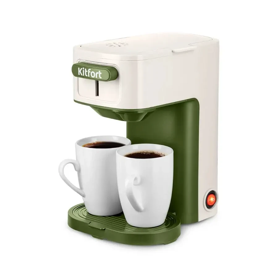 Кофеварка капельная Kitfort КТ-7618, 500W, 250мл резервуар, белая