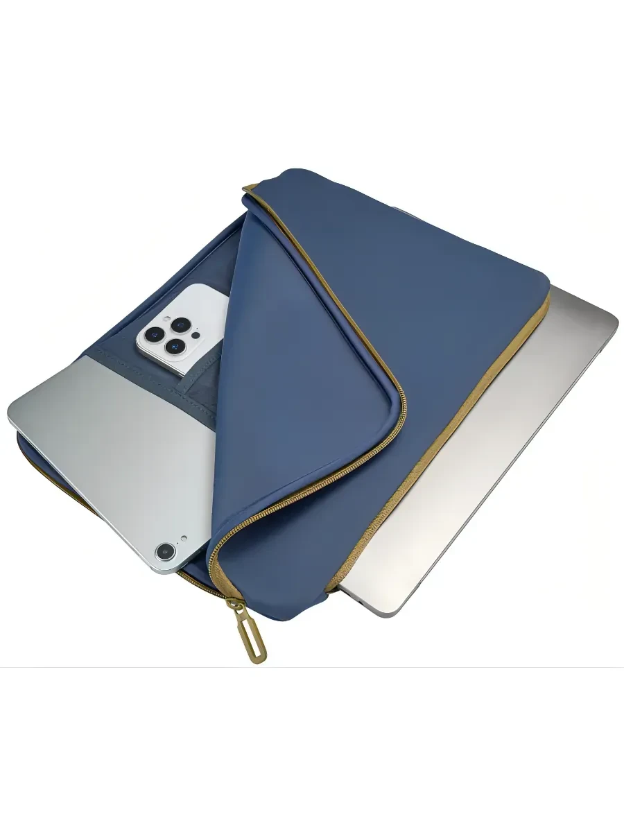 Аксессуар DOPPIO SLEEVE LAPTOP 12"/MB 13" BLUE. — 4