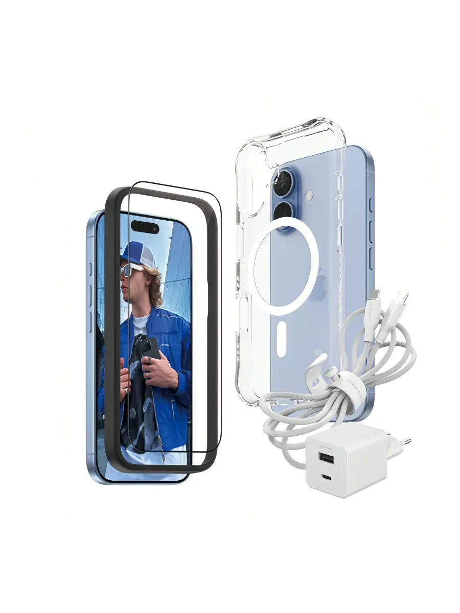 Аксессуар PanzerGlass 2-in-1 Essentials Bundle iPhone 17 — 2