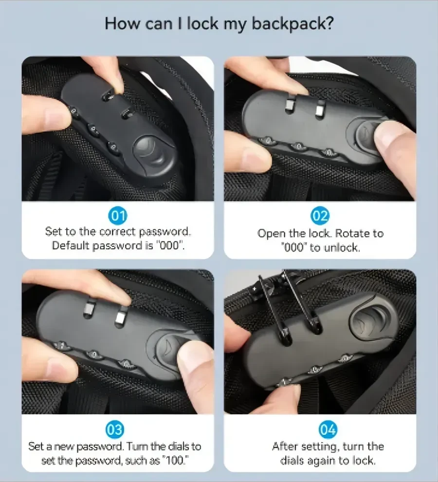 Рюкзак Vention KRKB0 водоотталкивающий USB — 2