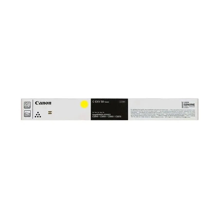 Тонер Canon C-EXV 58 Yellow, 60000 стр.