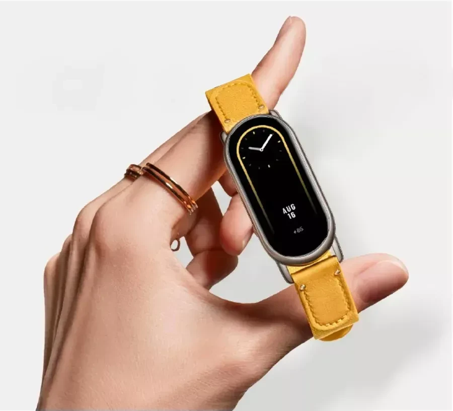 Сменный плетёный браслет Xiaomi Smart Band 8, жёлтый — 3