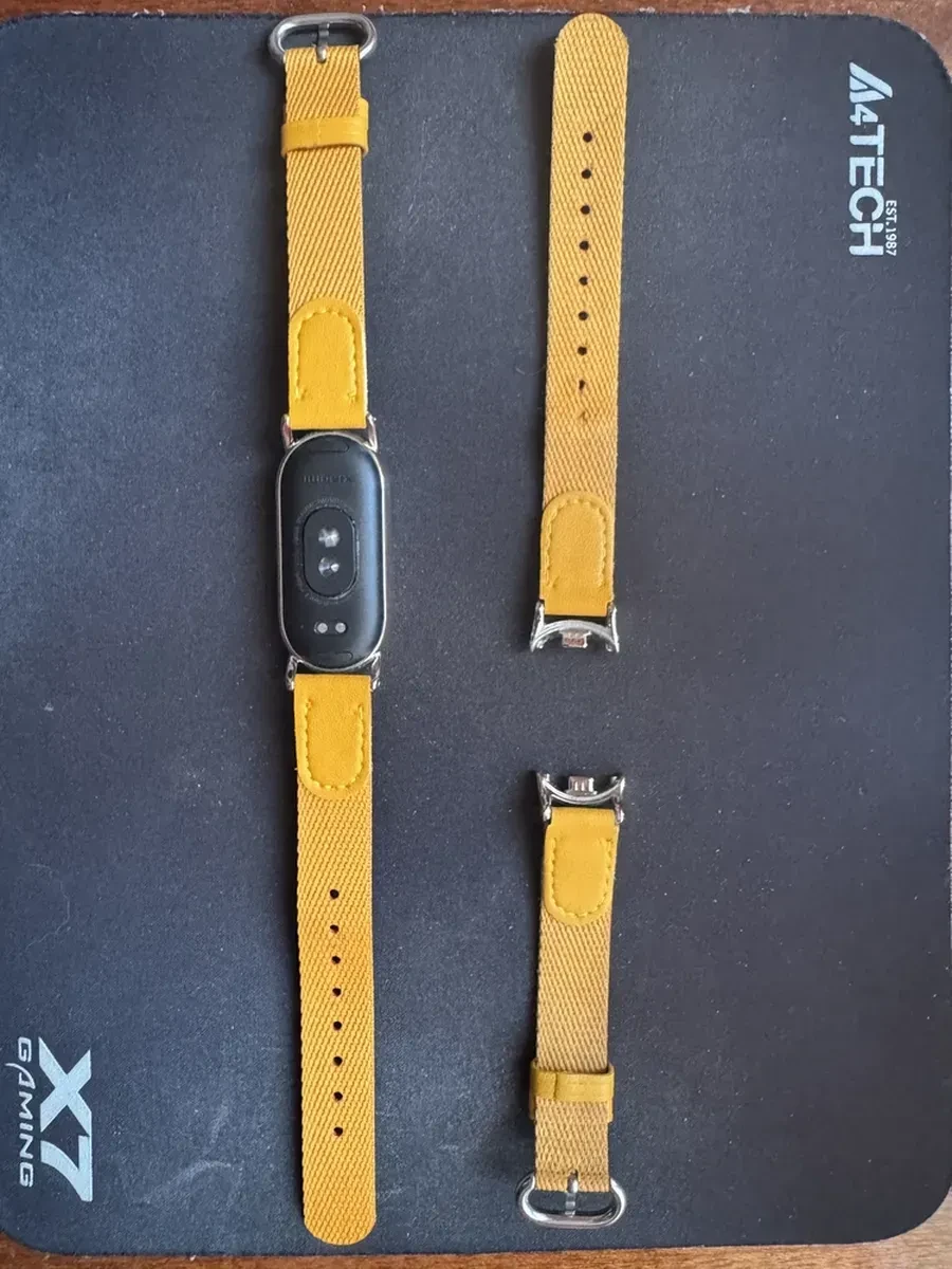 Сменный плетёный браслет Xiaomi Smart Band 8, жёлтый — 4