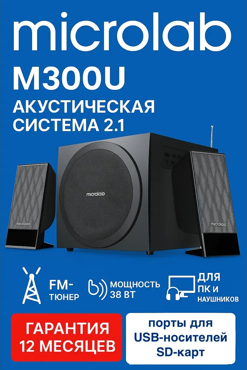 Акустическая система Microlab M300U