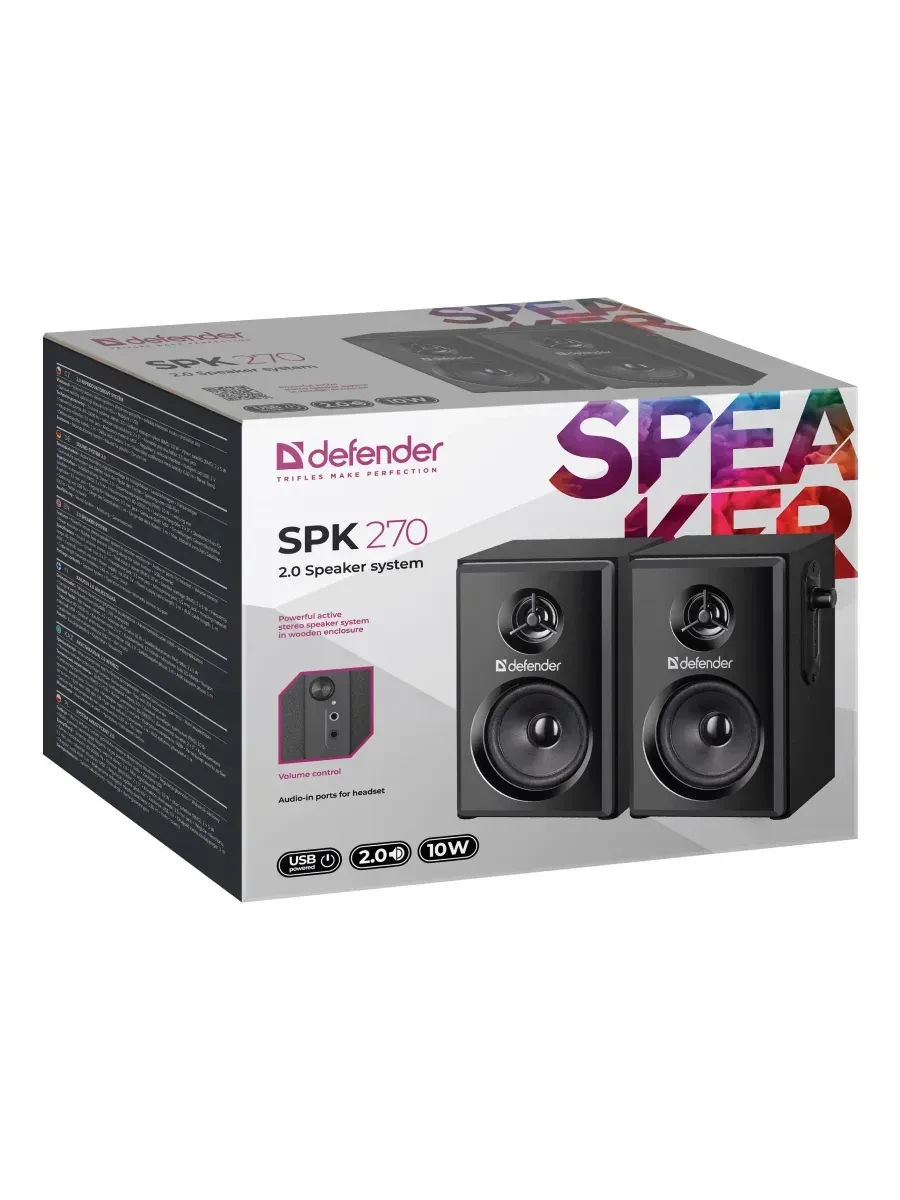 Акустическая система Defender SPK-270 2x5W USB — 5