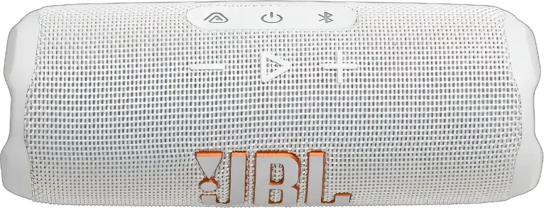 Портативная колонка JBL Flip 7, водонепроницаемая, белая — 4