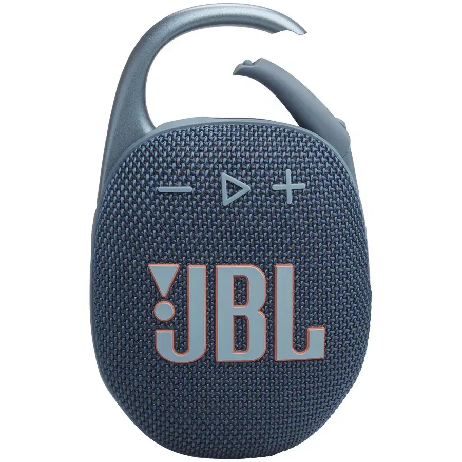 Портативная колонка JBL Clip 5, Bluetooth, карабин, синяя
