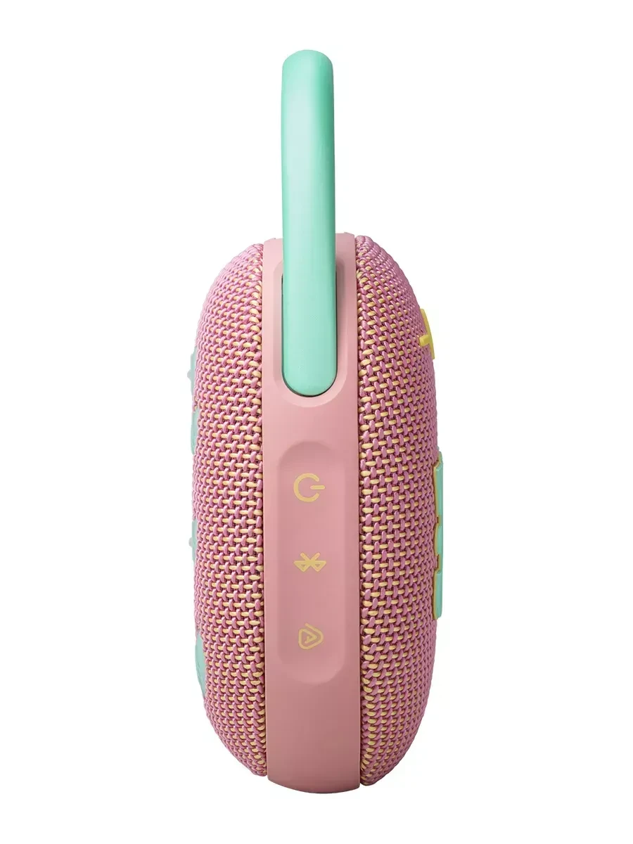 Портативная колонка JBL Clip 5, Bluetooth, карабин, розовая — 2