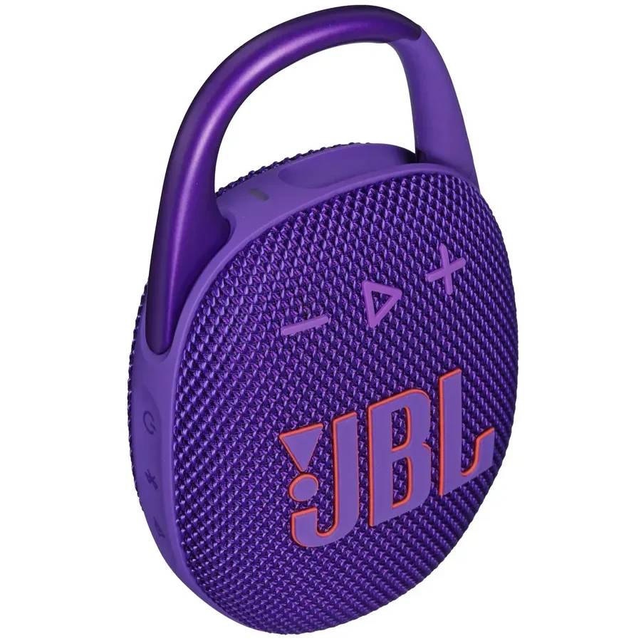 Портативная колонка JBL Clip 5, Bluetooth, карабин, фиолетовая