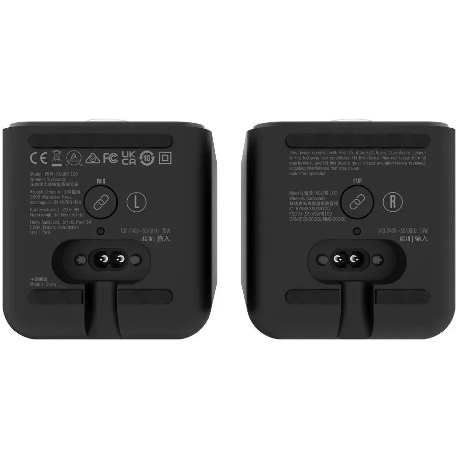 Акустическая система Klipsch Flexus SURR 100 Surround speakers for Flexus Core soundbars, black, pair — 3