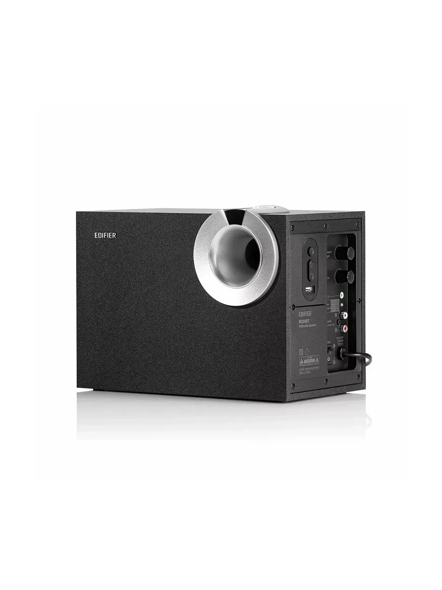 Колонки Edifier M206BT (2.1), Black, 34Вт (2х8+18) RMS, 63Hz-20kHz, USB, BT, RCA, AUX — 3