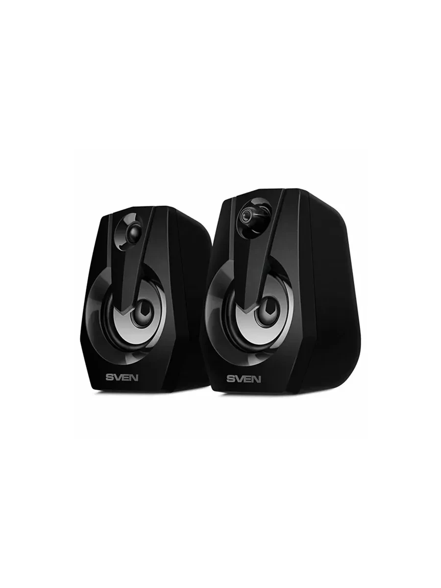 Колонки Sven 370 (2.0), Black, 6 Вт (2x3) RMS, 100Hz-20kHz, RGB, USB — 2