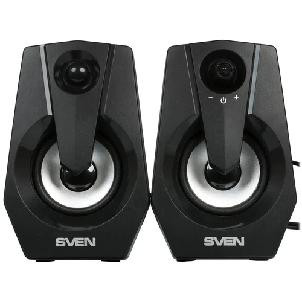 Колонки Sven 370 (2.0), Black, 6 Вт (2x3) RMS, 100Hz-20kHz, RGB, USB — 5