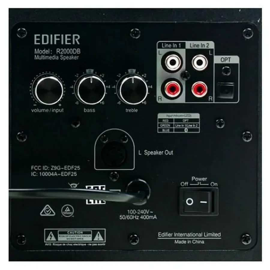Акустическая система Bluetooth Edifier R2000DB Black <2.0, RMS 120Вт, 50Гц-20кГц, BT, Пульт> — 5