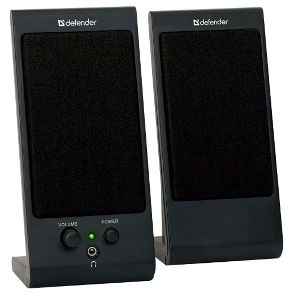 Колонки Defender SPK-170 (2.0), Black, 2Вт (2х1) RMS, 200Hz-18kHz, USB