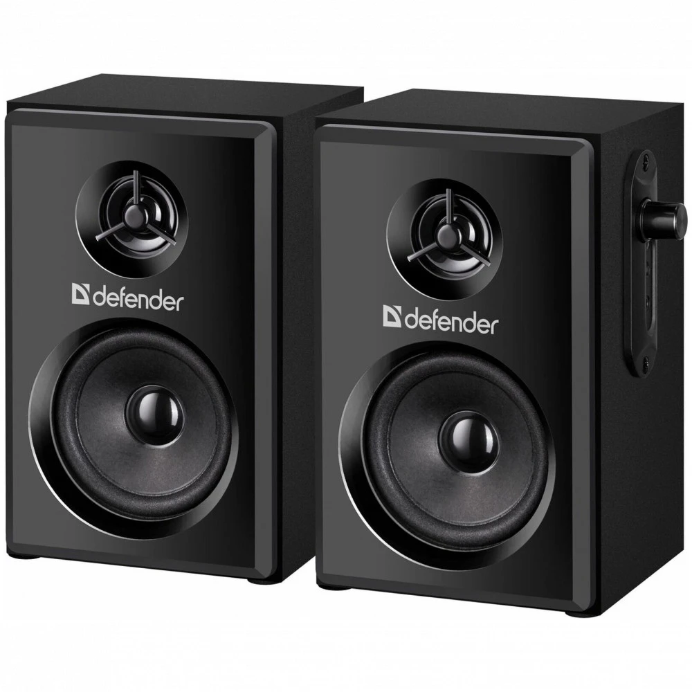 Колонки Defender SPK-270 (2.0), Black, 10Вт (2х5) RMS, 80Hz-20kHz, 3.5 мм jack, USB — 2