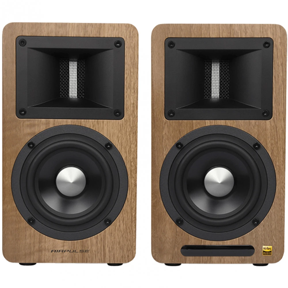 Колонки Edifier A80 (2.0), Walnut, 100Вт (2x50), 52Hz-40kHz, BT, AUX, USB-B, Optical — 3