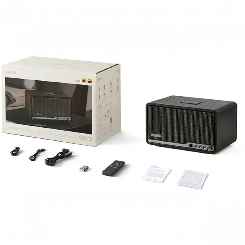 Колонки Edifier ES300 (2.0), Black, 60Вт (2x15+30), 56Hz-40kHz, 85dB, Wi-Fi, USB, 3.5mm, BT 5.4 — 5