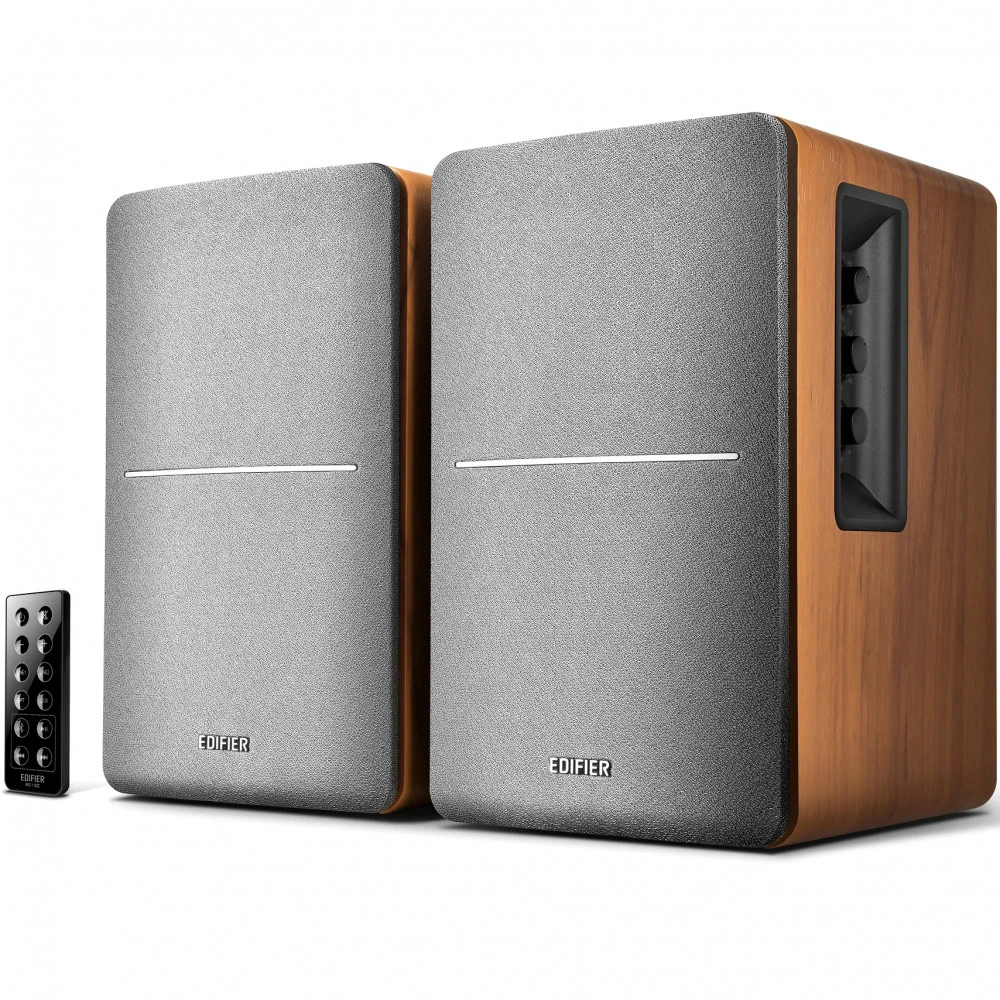 Колонки Edifier R1280DB (2.0), Brown, 42Вт (2х21) RMS, 55Hz-20kHz, 85dB, RCA, BT, OPT, COX, +RC