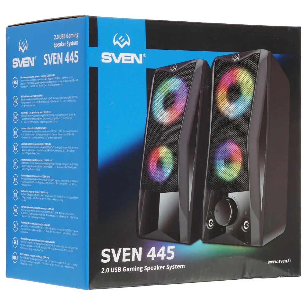 Колонки Sven 445 (2.0), Black — 4