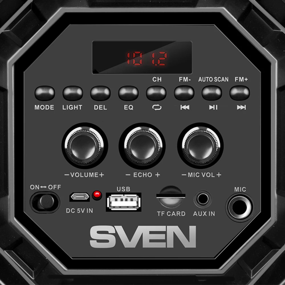 Колонка портативная Sven PS-550 (2.0), Black — 4