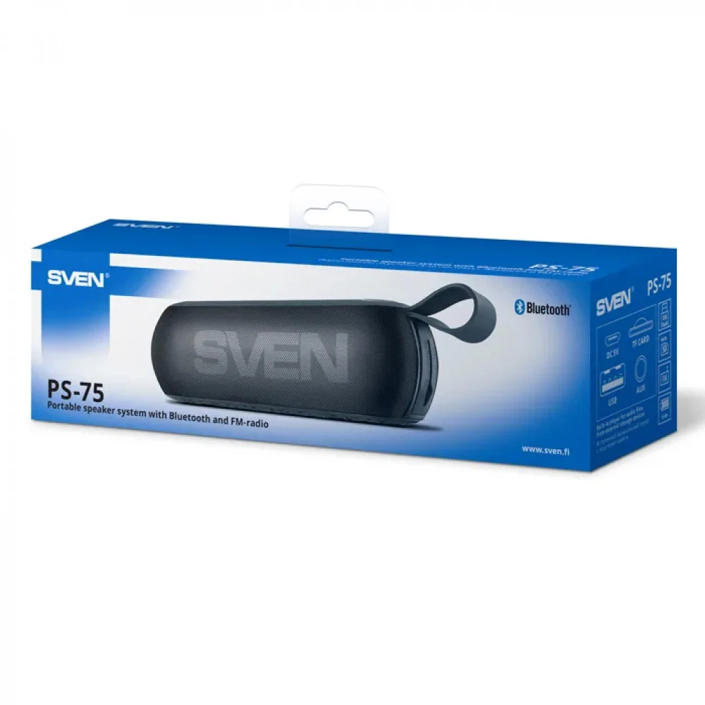 Колонка портативная Sven PS-75 (2.0), Black — 5