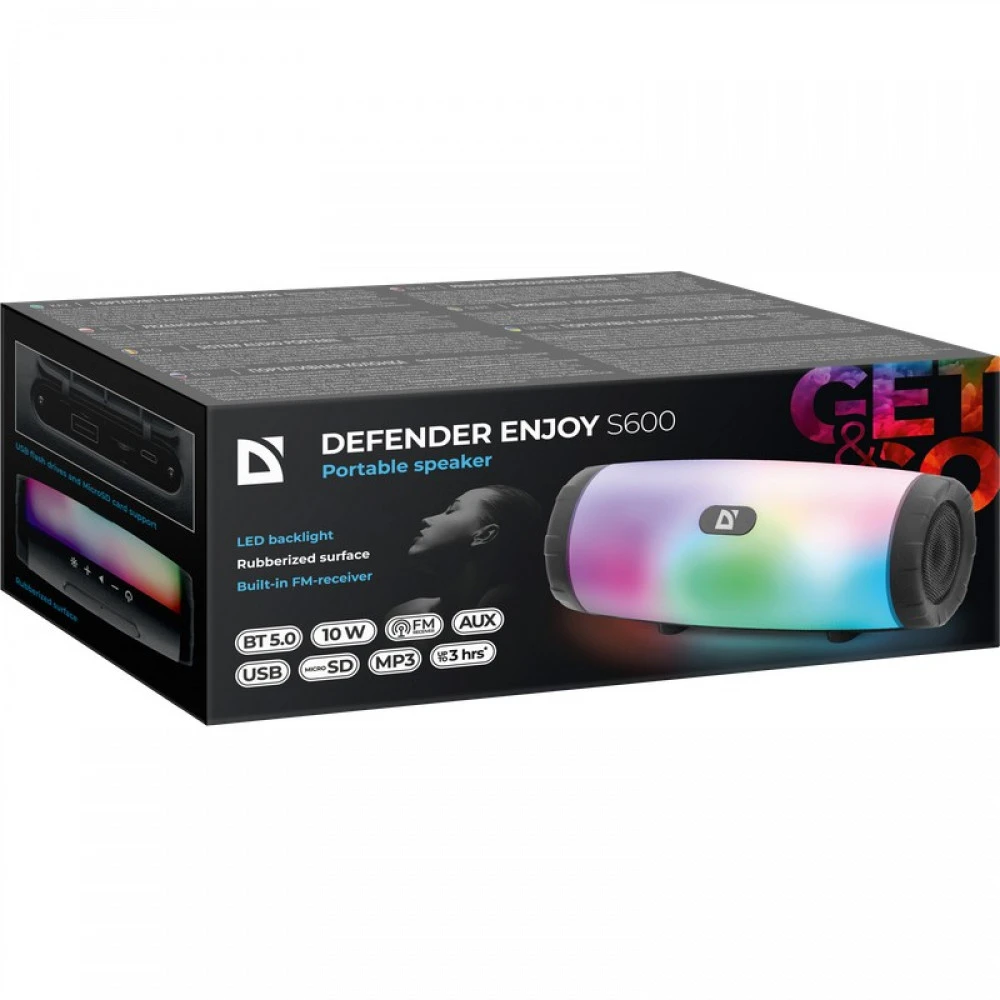 Колонка портативная Defender Enjoy S600 (2.0), Black — 5