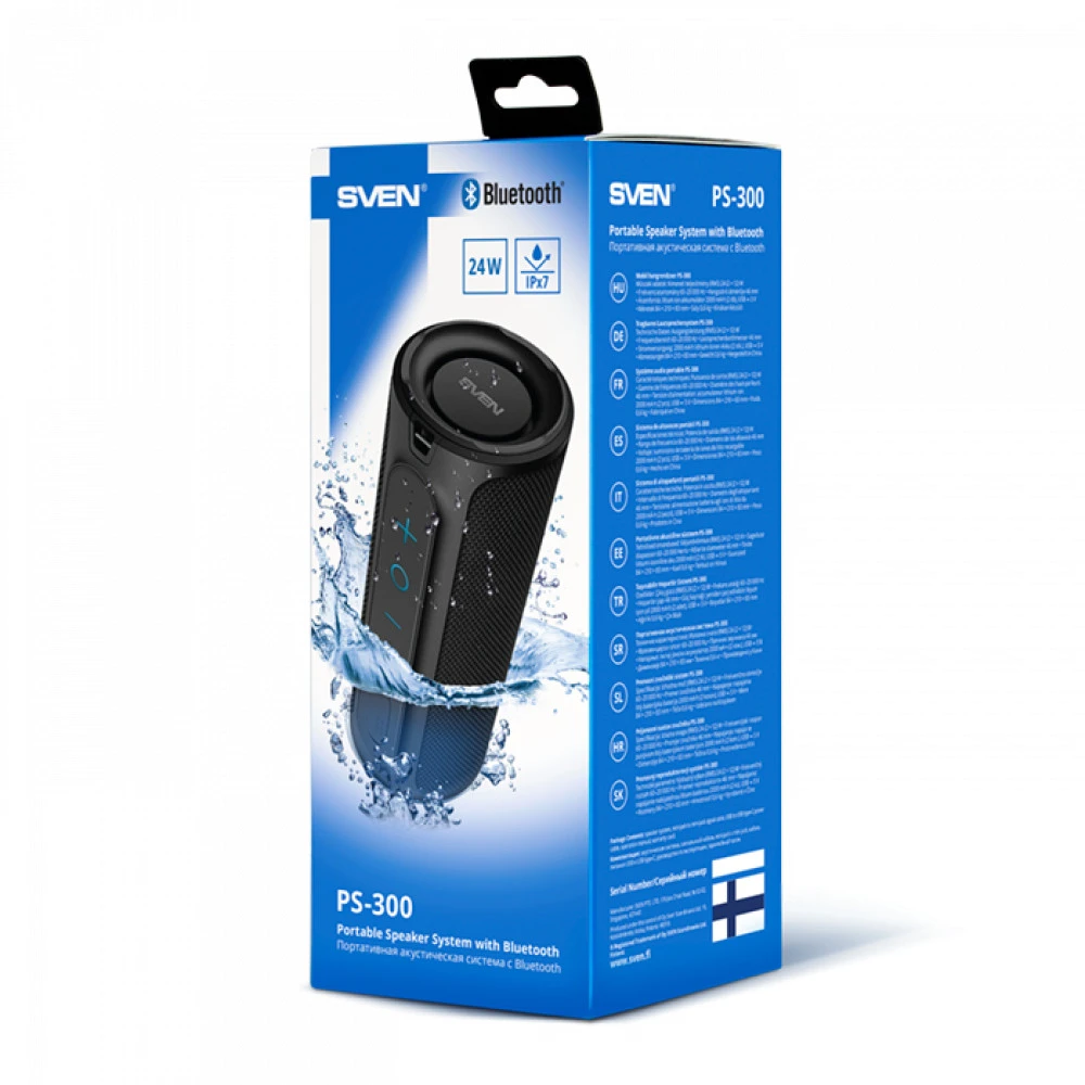 Колонка портативная Sven PS-300 (2.0), Black — 4