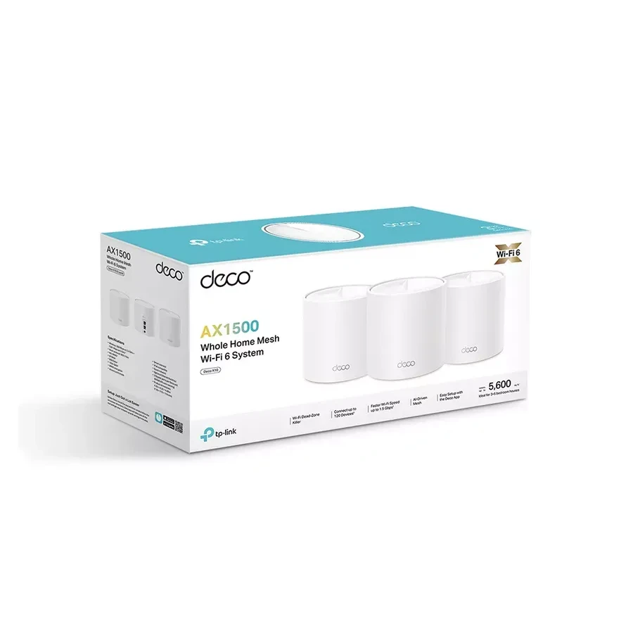 Mesh Wi-Fi система MESH-sistema TP-Link Deco X10, Wi-Fi 6 3-pack — 4
