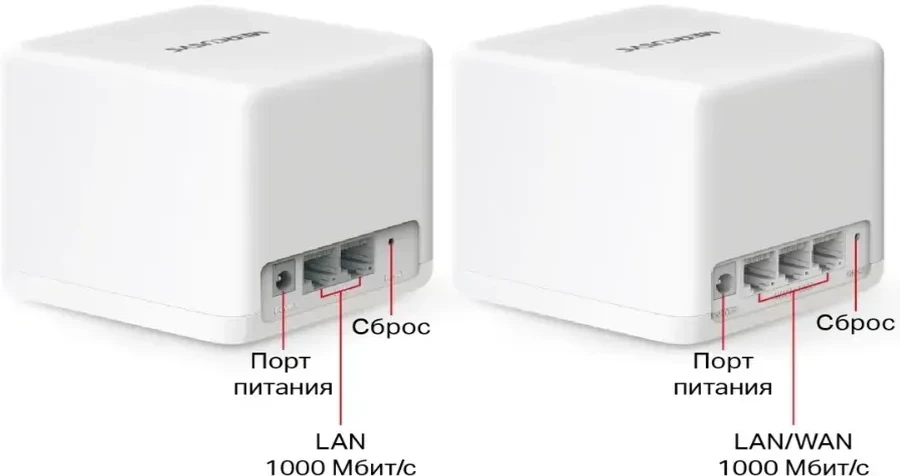 Mesh Wi-Fi система Mercusys Halo H60X, AX1500, 2 шт — 2