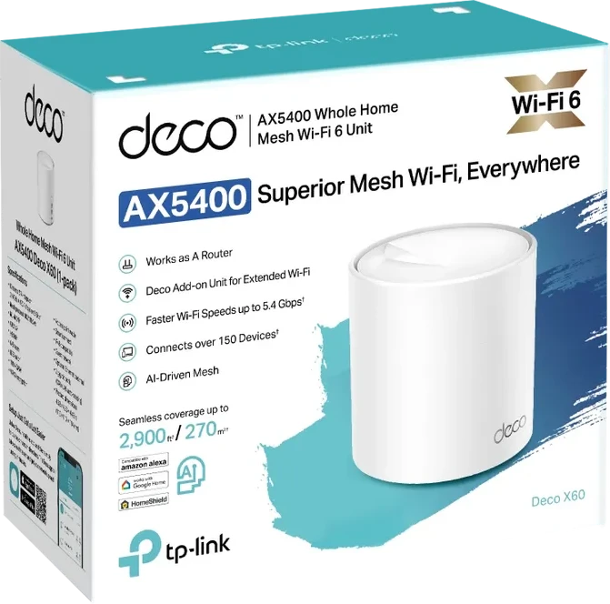 Маршрутизатор Tp-Link Deco X60 AX5400, 1 шт — 4