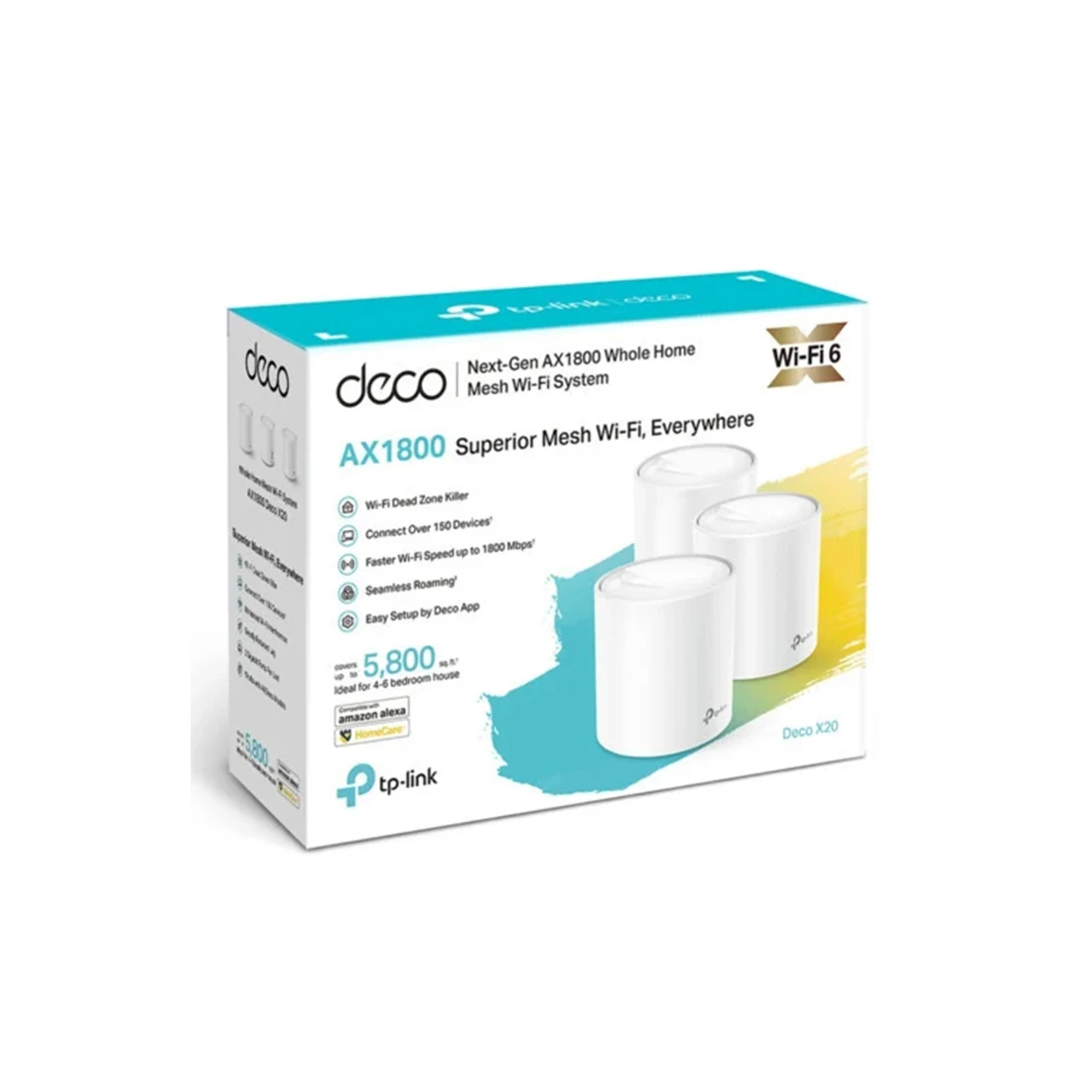 Mesh Wi-Fi система Mesh Wi-Fi TP-Link Deco X20, 3-pack, AX1800 — 3
