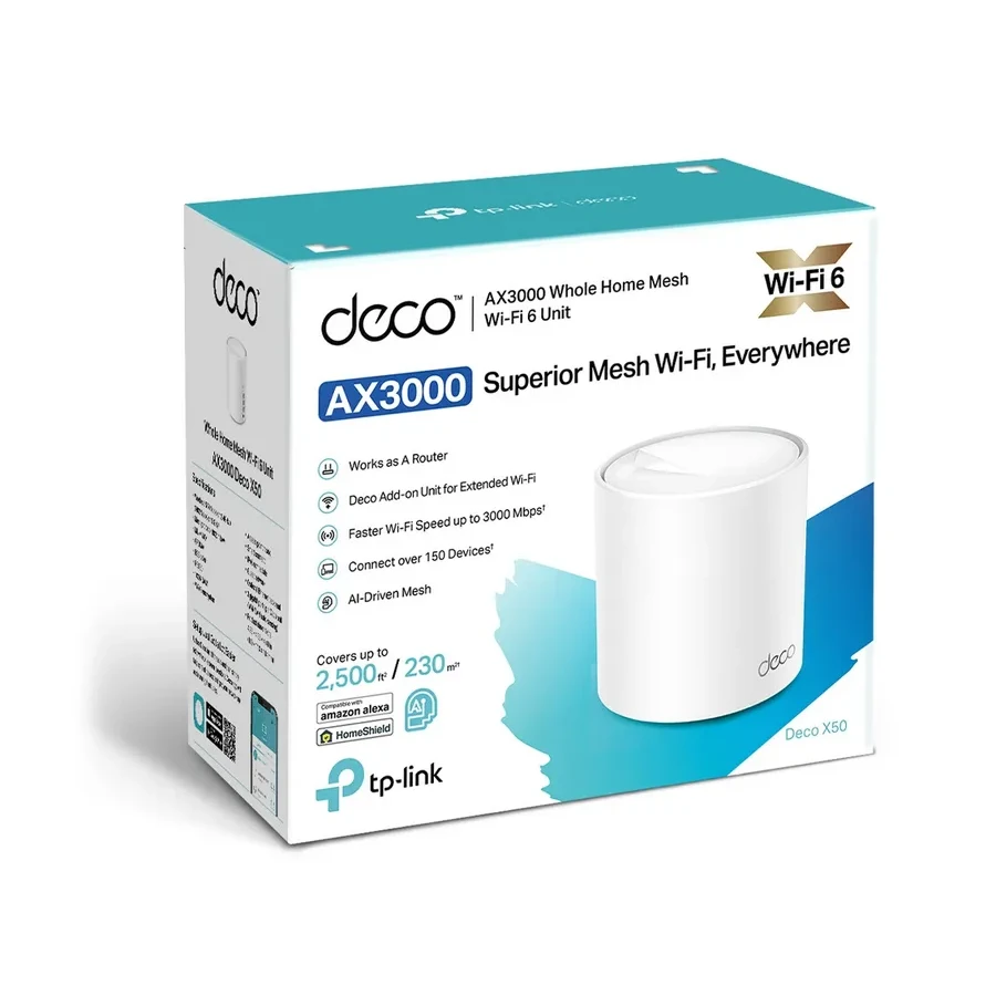 Mesh-система TP-Link Deco X50 (1-pack), WiFi 6, AX3000 — 4